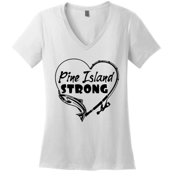 Pine Island Strong Women's V-Neck T-Shirt