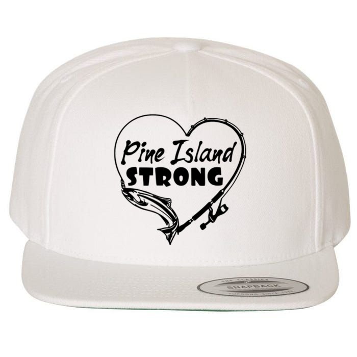 Pine Island Strong Wool Snapback Cap