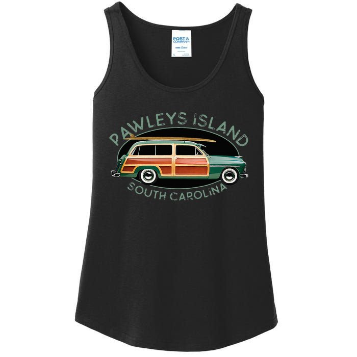 Pawleys Island South Carolina Surfing Ladies Essential Tank