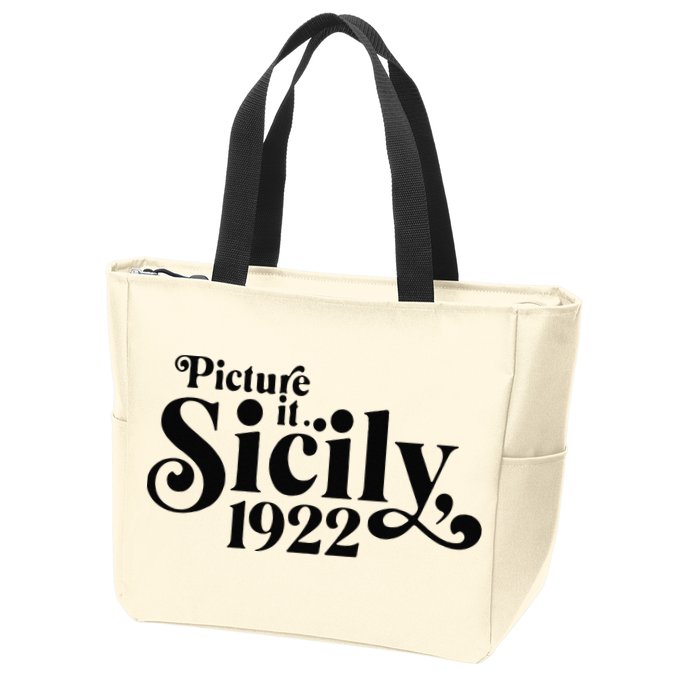 Picture It Sicily 1922 Zip Tote Bag