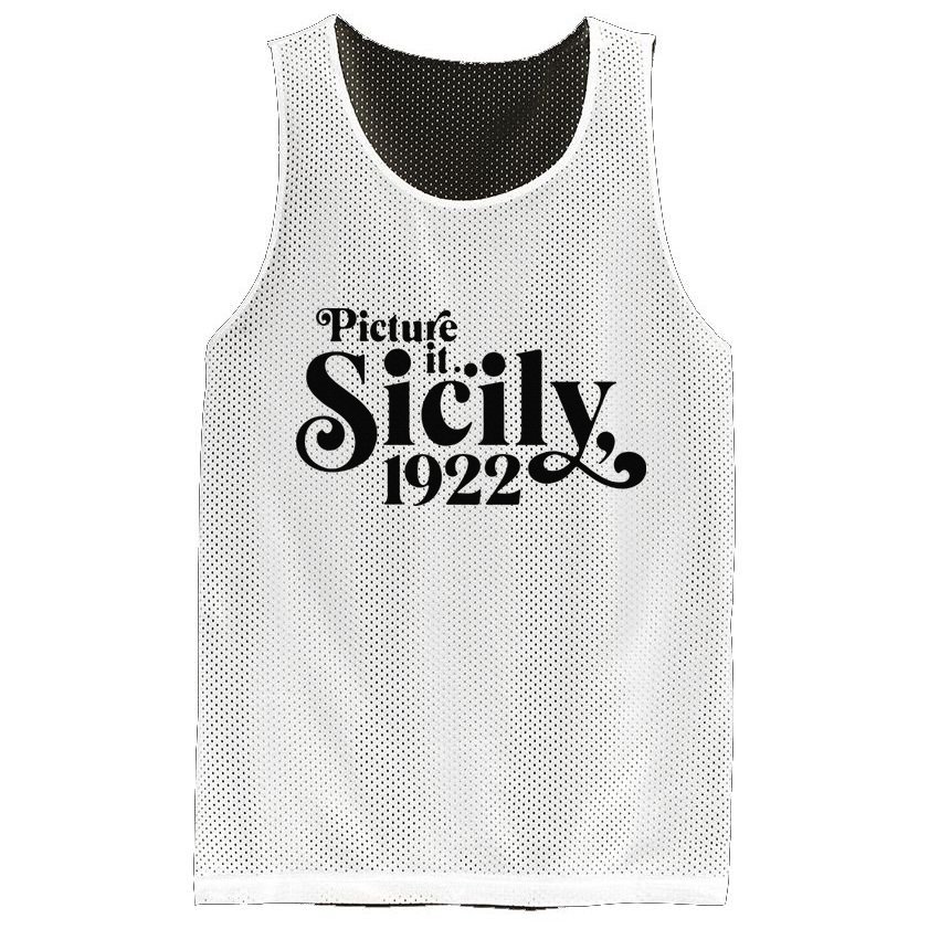 Picture It Sicily 1922 Mesh Reversible Basketball Jersey Tank