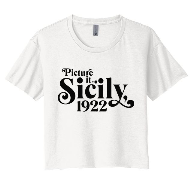 Picture It Sicily 1922 Women's Crop Top Tee
