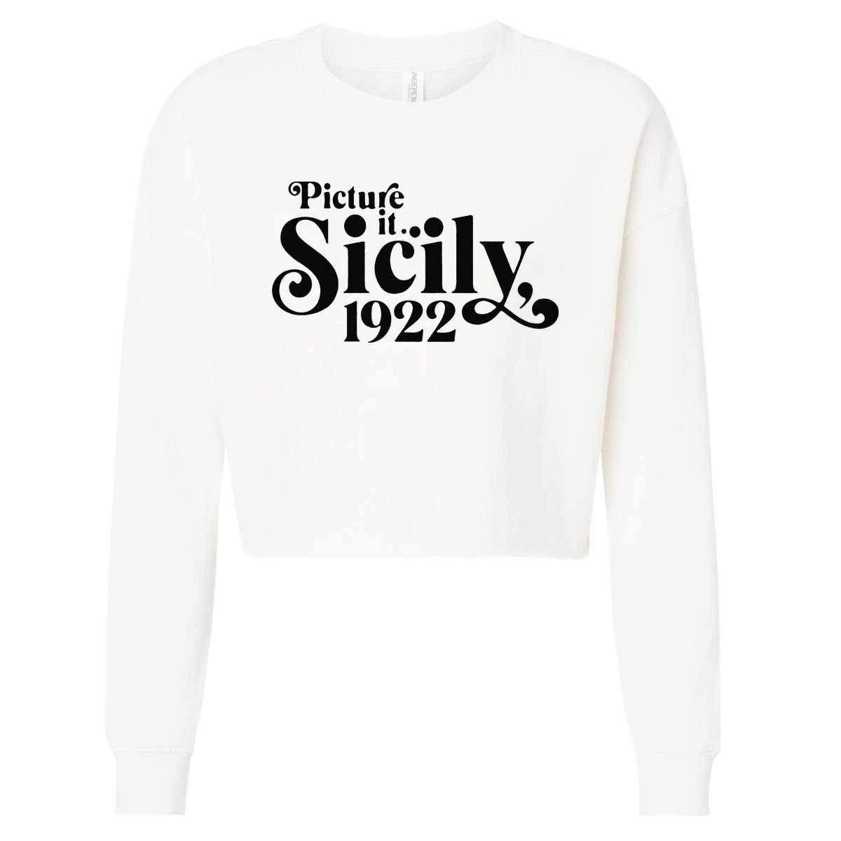 Picture It Sicily 1922 Cropped Pullover Crew