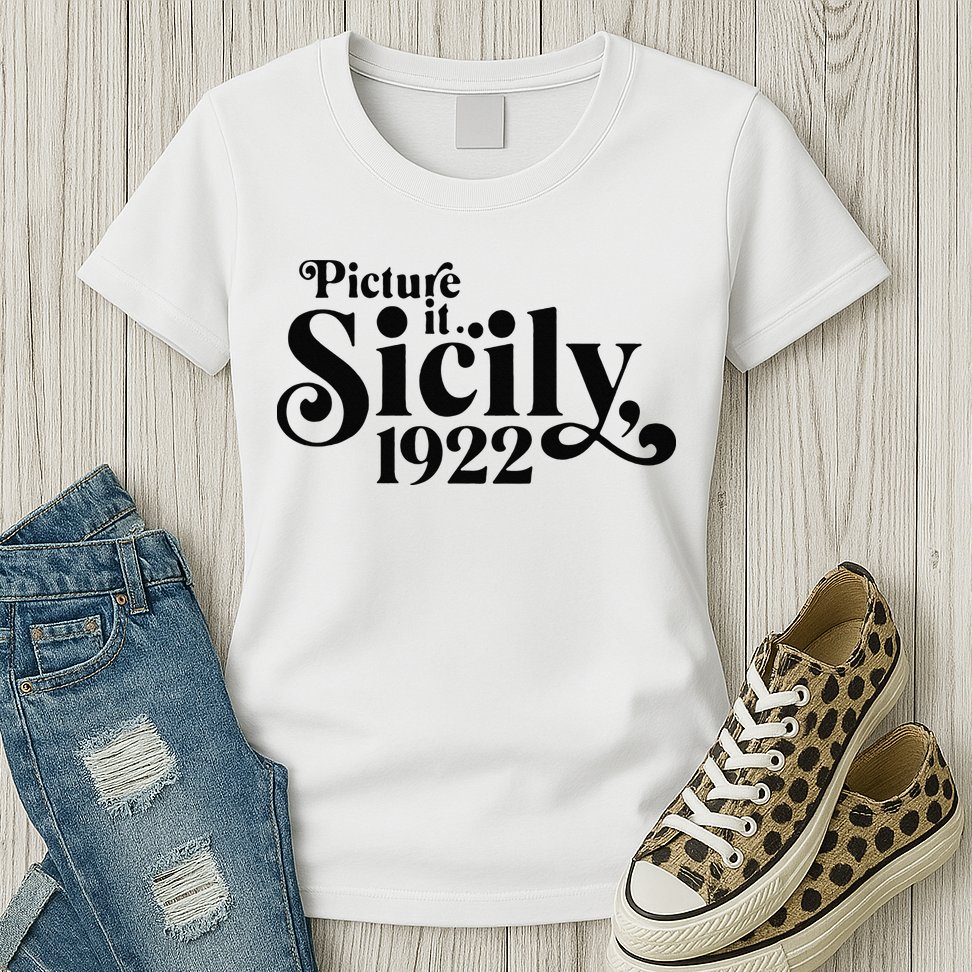 Picture It Sicily 1922 Womens T-Shirt