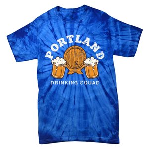 Portland Ing Squad Maine Homebrewing Me Brewery Gift Tie-Dye T-Shirt