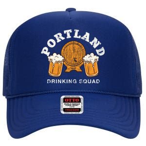 Portland Ing Squad Maine Homebrewing Me Brewery Gift High Crown Mesh Back Trucker Hat