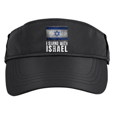 Pro Israel Supporter I Stand With Israel Patriotic USA Flag Adult Drive Performance Visor