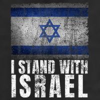 Pro Israel Supporter I Stand With Israel Patriotic USA Flag Adult Drive Performance Visor