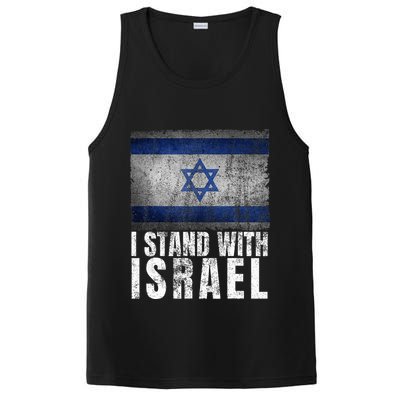 Pro Israel Supporter I Stand With Israel Patriotic USA Flag PosiCharge Competitor Tank