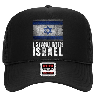 Pro Israel Supporter I Stand With Israel Patriotic USA Flag Trucker Hat