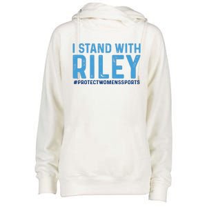 #ProtectWomensSports I Stand With Riley Gaines Womens Funnel Neck Pullover Hood