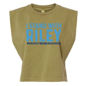 #ProtectWomensSports I Stand With Riley Gaines Garment-Dyed Women's Muscle Tee