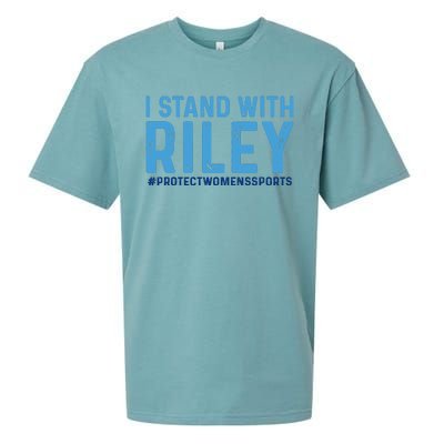 #ProtectWomensSports I Stand With Riley Gaines Sueded Cloud Jersey T-Shirt