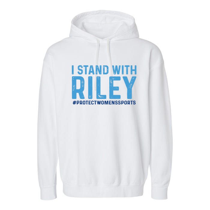 #ProtectWomensSports I Stand With Riley Gaines Garment-Dyed Fleece Hoodie