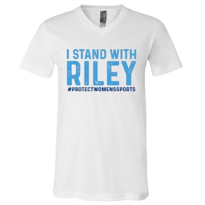 #ProtectWomensSports I Stand With Riley Gaines V-Neck T-Shirt