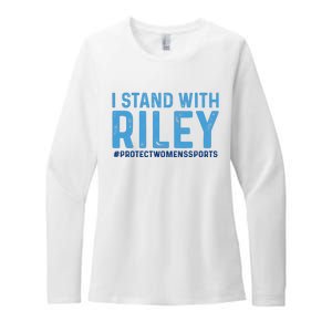 #ProtectWomensSports I Stand With Riley Gaines Womens CVC Long Sleeve Shirt