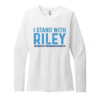 #ProtectWomensSports I Stand With Riley Gaines Womens CVC Long Sleeve Shirt