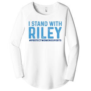 #ProtectWomensSports I Stand With Riley Gaines Women's Perfect Tri Tunic Long Sleeve Shirt