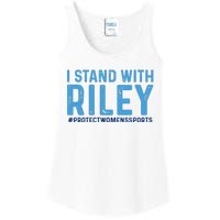 #ProtectWomensSports I Stand With Riley Gaines Ladies Essential Tank