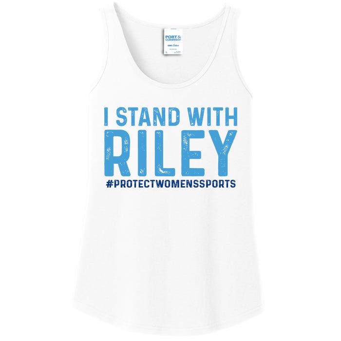 #ProtectWomensSports I Stand With Riley Gaines Ladies Essential Tank