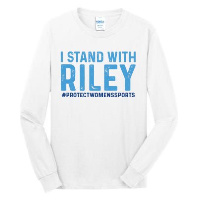 #ProtectWomensSports I Stand With Riley Gaines Tall Long Sleeve T-Shirt