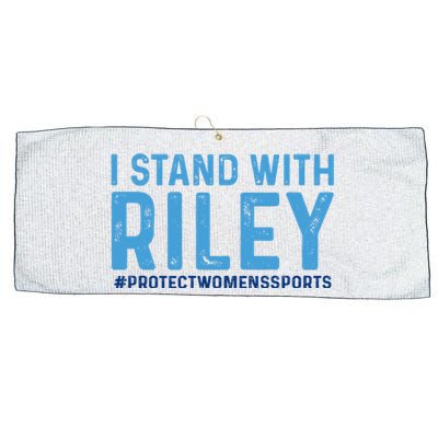 #ProtectWomensSports I Stand With Riley Gaines Large Microfiber Waffle Golf Towel