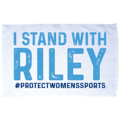 #ProtectWomensSports I Stand With Riley Gaines Microfiber Hand Towel