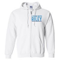 #ProtectWomensSports I Stand With Riley Gaines Full Zip Hoodie