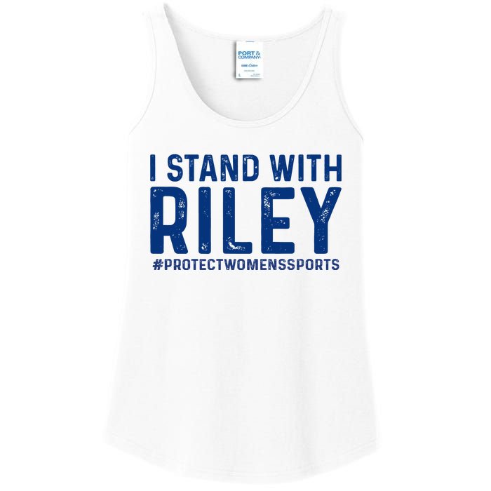 #ProtectWomensSports I Stand With Riley Gaines Ladies Essential Tank