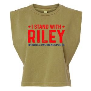 #ProtectWomensSports I Stand With Riley Gaines Garment-Dyed Women's Muscle Tee