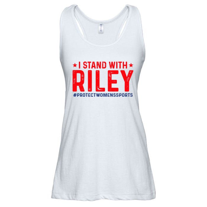 #ProtectWomensSports I Stand With Riley Gaines Ladies Essential Flowy Tank