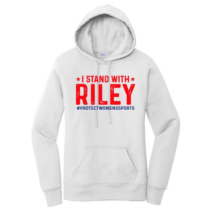 #ProtectWomensSports I Stand With Riley Gaines Women's Pullover Hoodie