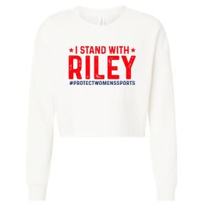 #ProtectWomensSports I Stand With Riley Gaines Cropped Pullover Crew