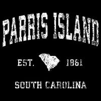 Parris Island South Carolina SC Vintage Athletic Sports Desi Doggie Tank