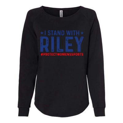 #ProtectWomensSports I Stand With Riley Gaines Womens California Wash Sweatshirt