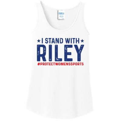 #ProtectWomensSports I Stand With Riley Gaines Ladies Essential Tank