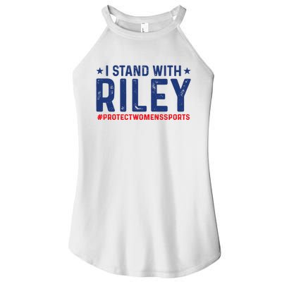 #ProtectWomensSports I Stand With Riley Gaines Women's Perfect Tri Rocker Tank