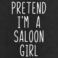 Pretend IM Saloon Girl Costume Halloween Lazy Easy Western Adult Drive Performance Visor