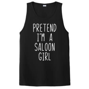 Pretend IM Saloon Girl Costume Halloween Lazy Easy Western PosiCharge Competitor Tank