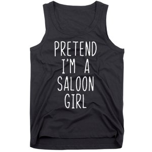 Pretend IM Saloon Girl Costume Halloween Lazy Easy Western Tank Top