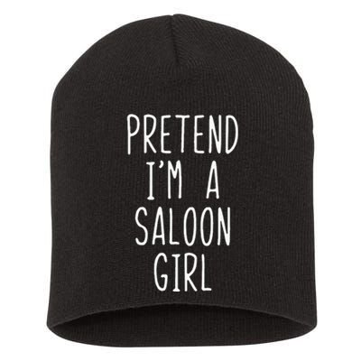 Pretend IM Saloon Girl Costume Halloween Lazy Easy Western Short Acrylic Beanie