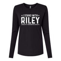 #ProtectWomensSports I Stand With Riley Gaines Womens Cotton Relaxed Long Sleeve T-Shirt