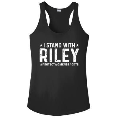 #ProtectWomensSports I Stand With Riley Gaines Ladies PosiCharge Competitor Racerback Tank