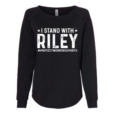 #ProtectWomensSports I Stand With Riley Gaines Womens California Wash Sweatshirt