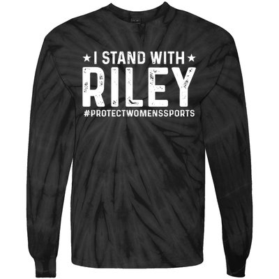 #ProtectWomensSports I Stand With Riley Gaines Tie-Dye Long Sleeve Shirt