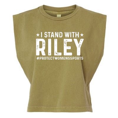 #ProtectWomensSports I Stand With Riley Gaines Garment-Dyed Women's Muscle Tee