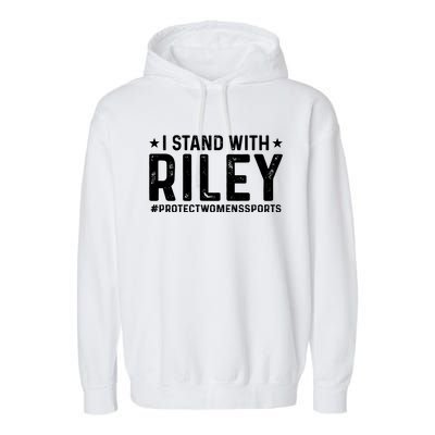 #ProtectWomensSports I Stand With Riley Gaines Garment-Dyed Fleece Hoodie