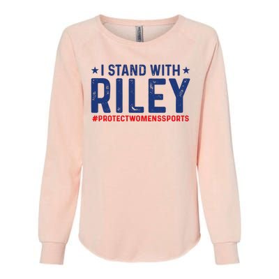 #ProtectWomensSports I Stand With Riley Gaines Womens California Wash Sweatshirt