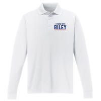 #ProtectWomensSports I Stand With Riley Gaines Performance Long Sleeve Polo