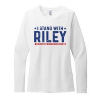 #ProtectWomensSports I Stand With Riley Gaines Womens CVC Long Sleeve Shirt